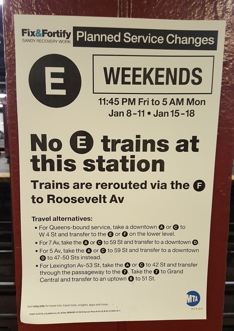 changements-metro-weekend-new-york-city